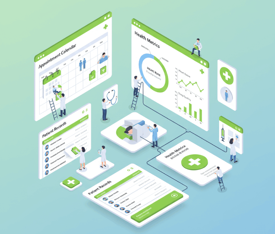 Healthcare Management System dashboard screenshot